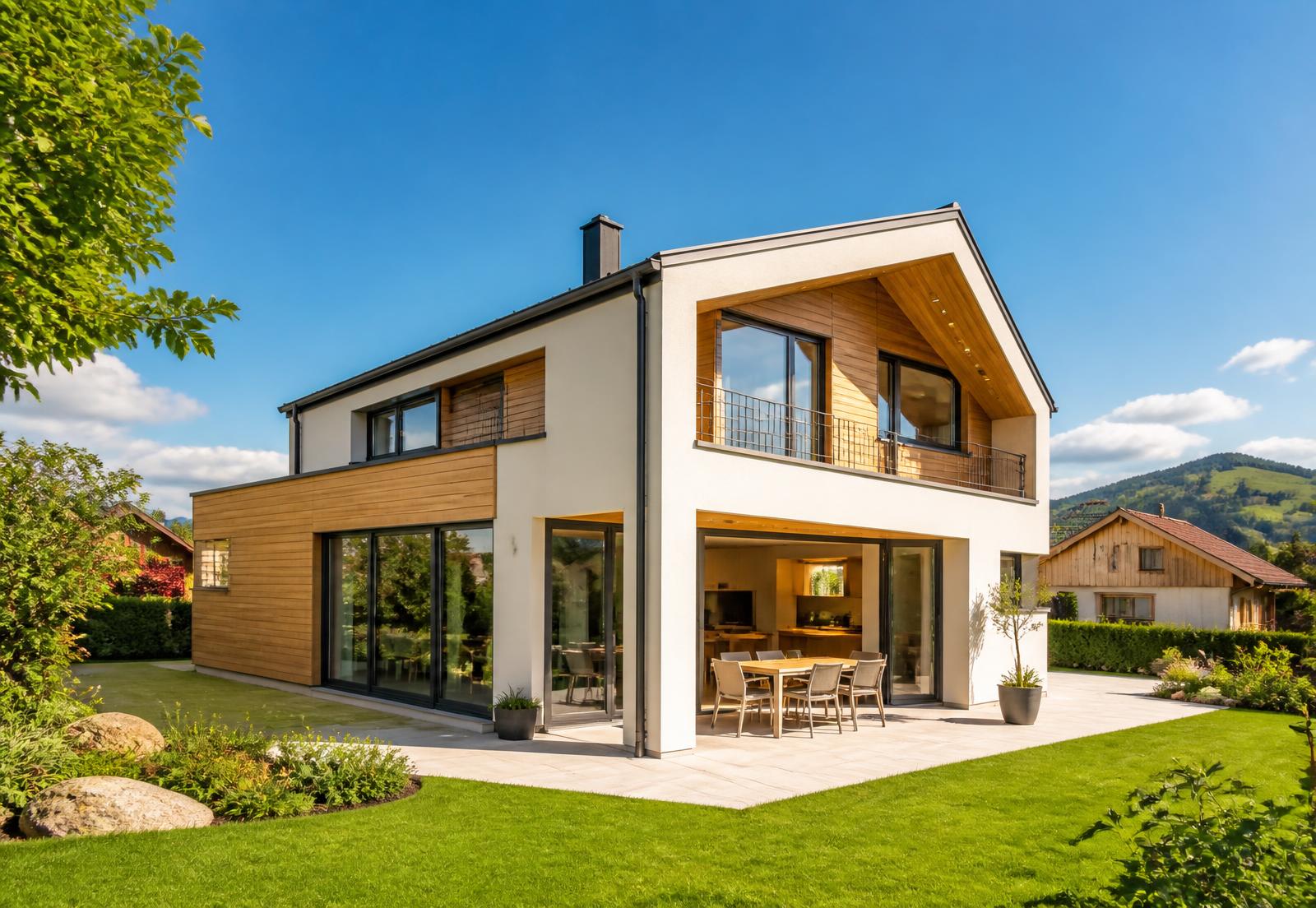 Freundliches modernes Neubau-Einfamilienhaus mit Garten